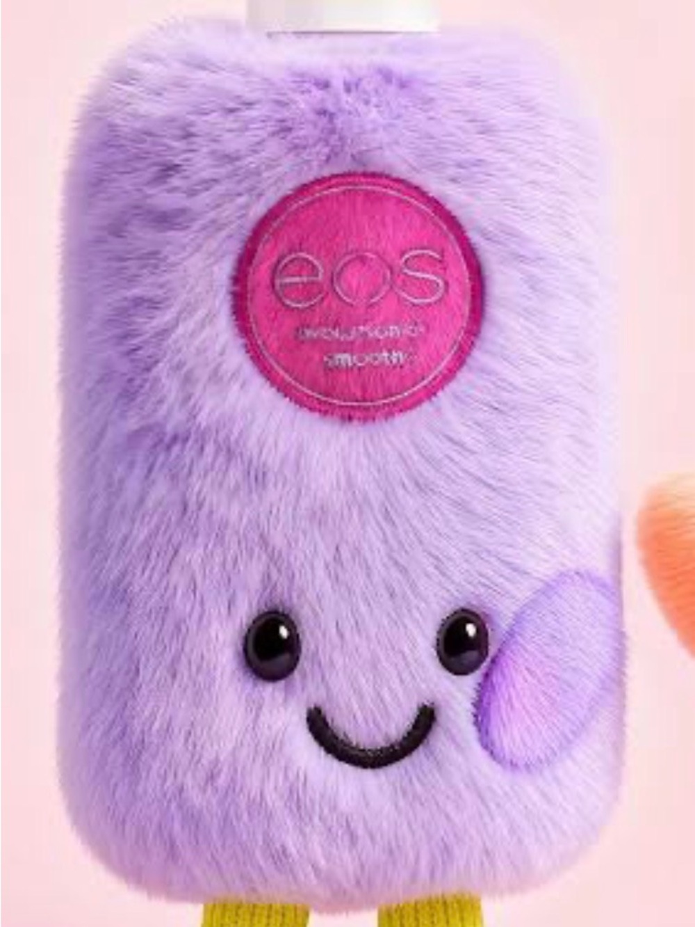 eos Plush Purple with Smiley Face